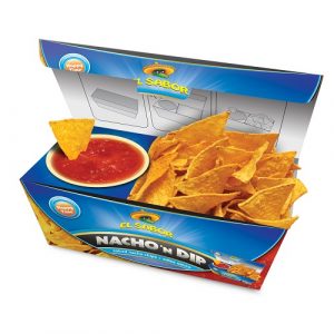 Nacho 'N Dip sós nacho chips és salsa szósz-El Sabor