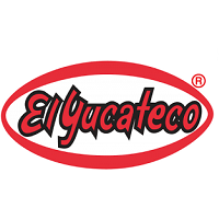El Yucateco brand logo inside a red oval, with stylized black text, representing the Mexican hot sauce brand.